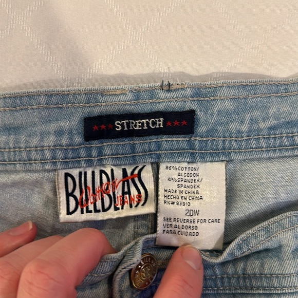 Vintage Bill Blass women’s high rise straight jeans‎ plus size 20 20W EUC - Picture 2 of 5